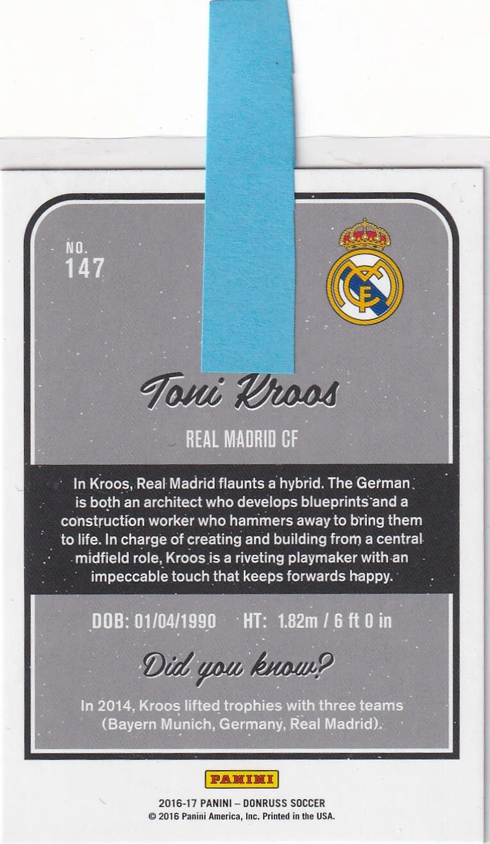 Panini Donruss Fußball Karte No. 147 Toni Kroos Swirlorama Holo | eBay