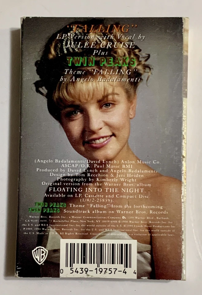 Twin Peaks Theme Falling Badalamenti & Vocal Julee Cruise Version Cassette 1990 - Imagem 2 de 4
