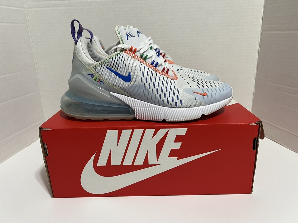 Nike Air Max 270 DC1997100 White Running Shoes Sneakers Size 5Y Womens