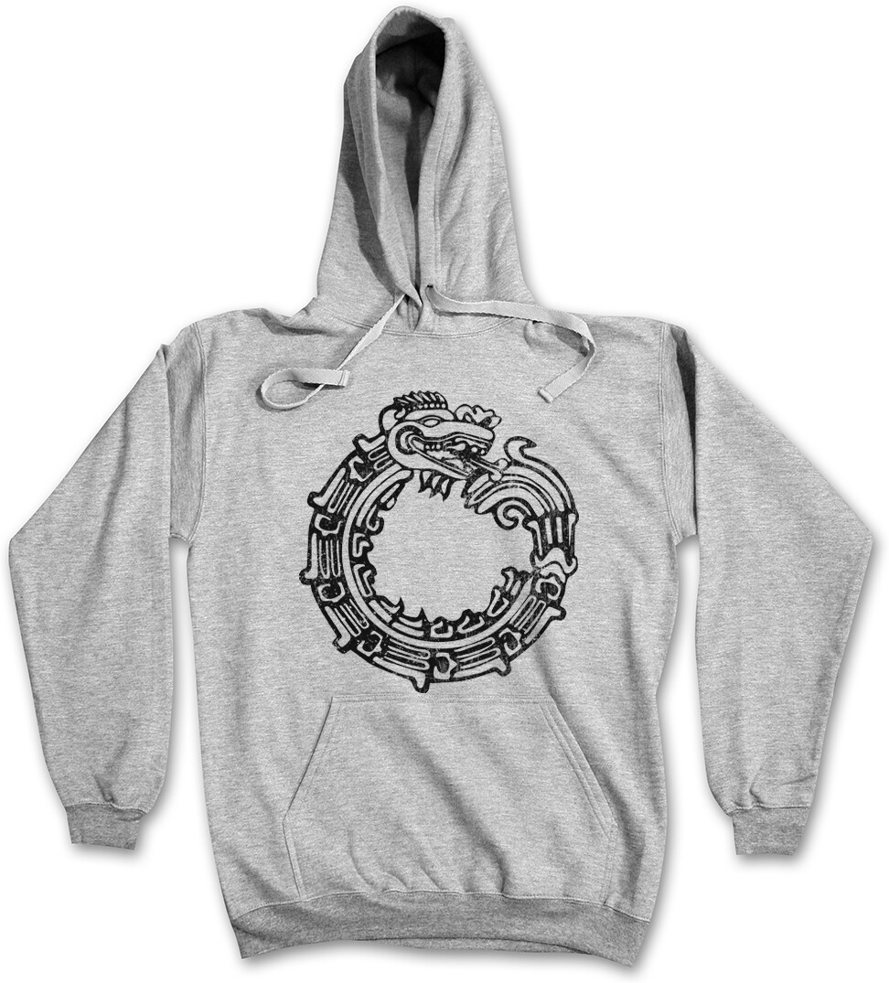 AZTEC OUROBOROS HOODIE SWEATSHIRT Indians Indian Culture Mayans 