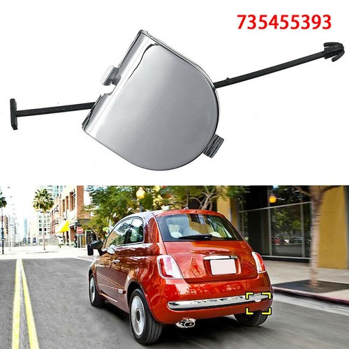 Fits For Fiat 500 20072012 Rear Bumper Towing Eye Cover
