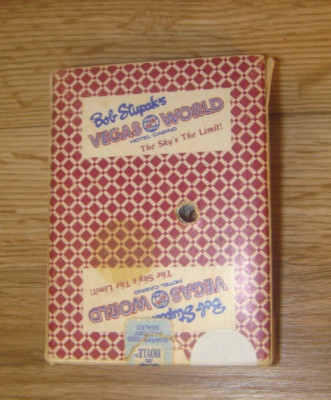 Vintage: Bob Stupak's VEGAS WORLD #1 Deck Casino Professional Gambling Cards