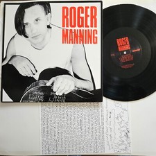 Near Mint Vinyl, NOT Cut Corner Cover LP: Roger Manning self titled 1988 SST 203 Near Mint Vinyl, NOT Cut Corner Cover LP: Roger Manning self titled 1988 SST 203