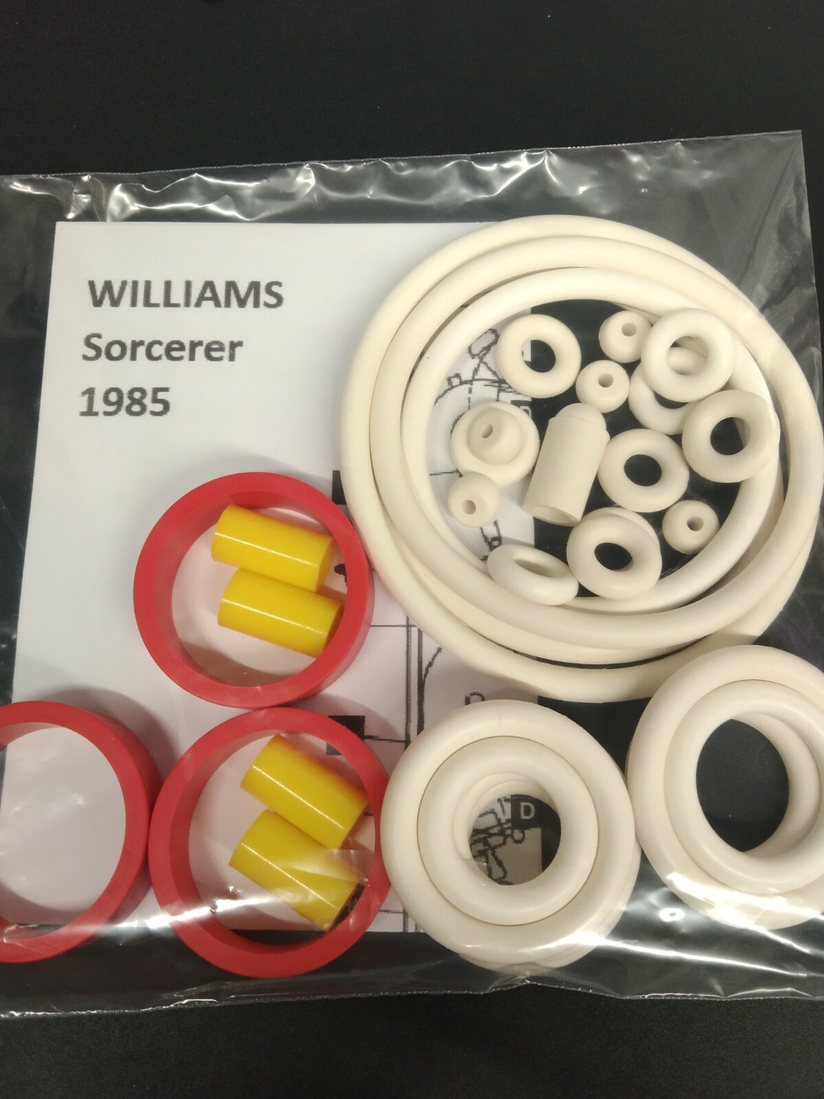 Élastiques pour flipper Sorcerer Williams 1985 pour un rebond parfait