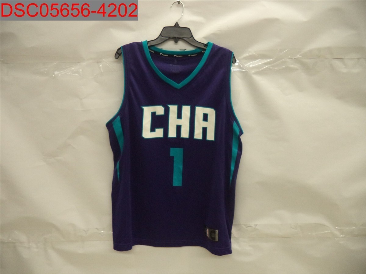 Fanatics Men's Purple Malik Monk Charlotte Hornets Replica