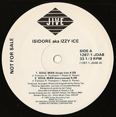 Isidore aka Izzy Ice Soul man (1989)  [Maxi 12'']
