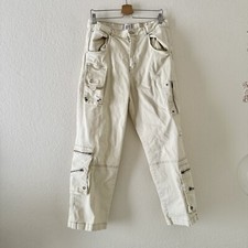 BDG Urban Outfitters Wide Leg Dropped Cargo Pants Women  s Beige Size 31