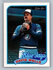 1989 O-Pee-Chee David Wells #259 - Toronto Blue Jays - Canadian/French