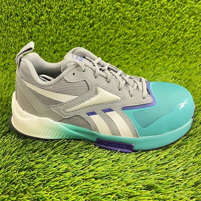 Reebok Lavante Trail 2 Womens Size 6.5W Blue Composite Toe Safety Shoes Sneakers