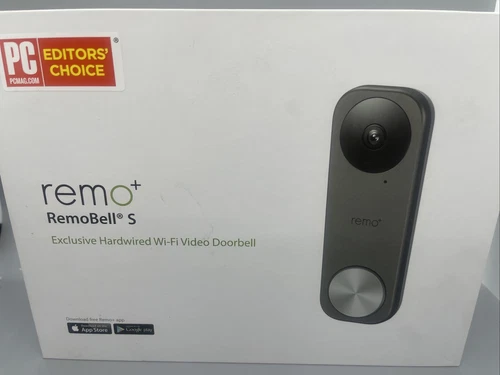 Remo+ RemoBell S WiFi Video Doorbell Camera with HD Video