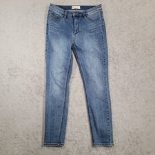Free People Womens Blue Skinny Jeans Size 27 Cotton Blend Denim