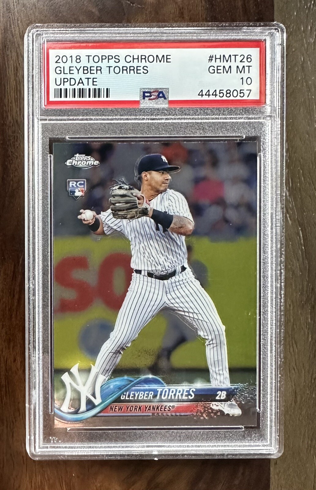 2018 Topps Chrome Update Gleyber Torres RC Rookie PSA 10 #HMT26