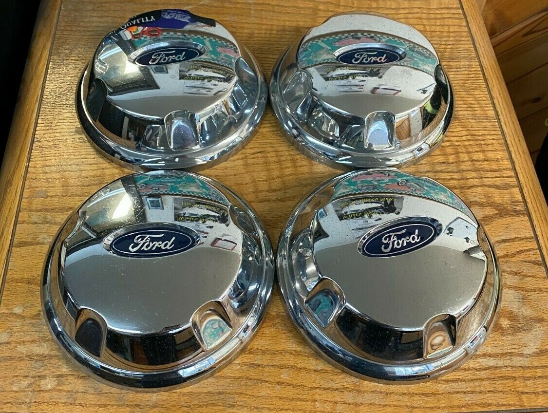 (4)Ford Wheel Center Caps 1L241A096AD 16" CHROME A5 eBay