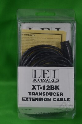 LEI XT-12BK Transducer Extension Cable 8-99,Use With 1994/ Newer Lowrance,Eagle