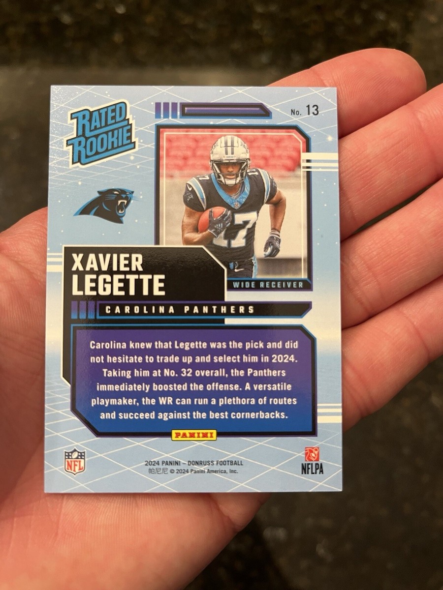 XAVIER LEGETTE PANINI 2024 DONRUSS RETRO #13 PANTHERS RATED