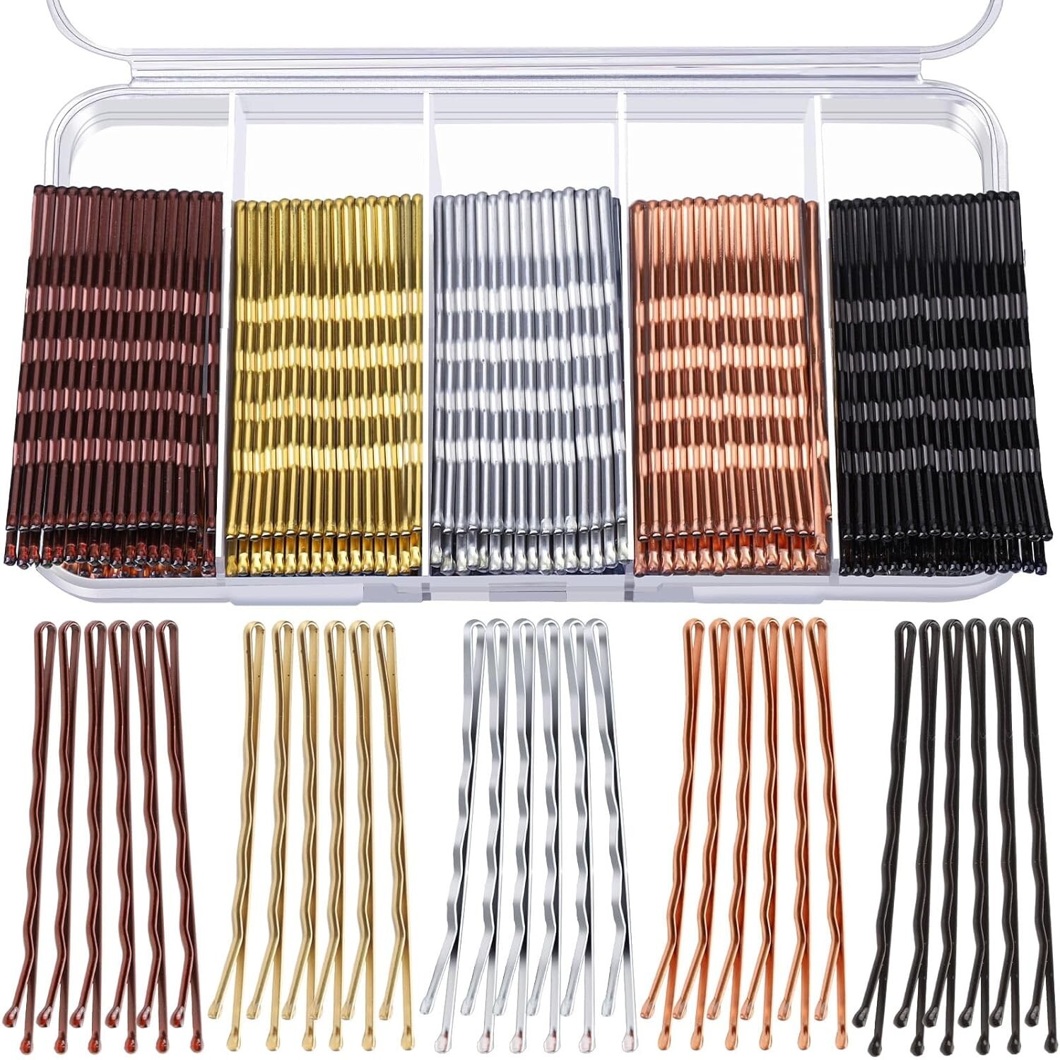 250 Pcs 2.75" Large Bobby Pins Long Hair Clips Non Slip Hair Pins for Thick Hair