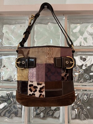 VTG Limited Edition COACH Holiday Patchwork Handbag/Shoulder