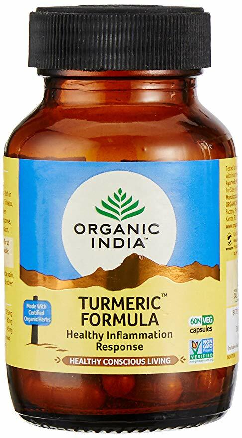 2 PACKS X Fórmula de cúrcuma India orgánica (Haridra) 60 cápsulas con extract...