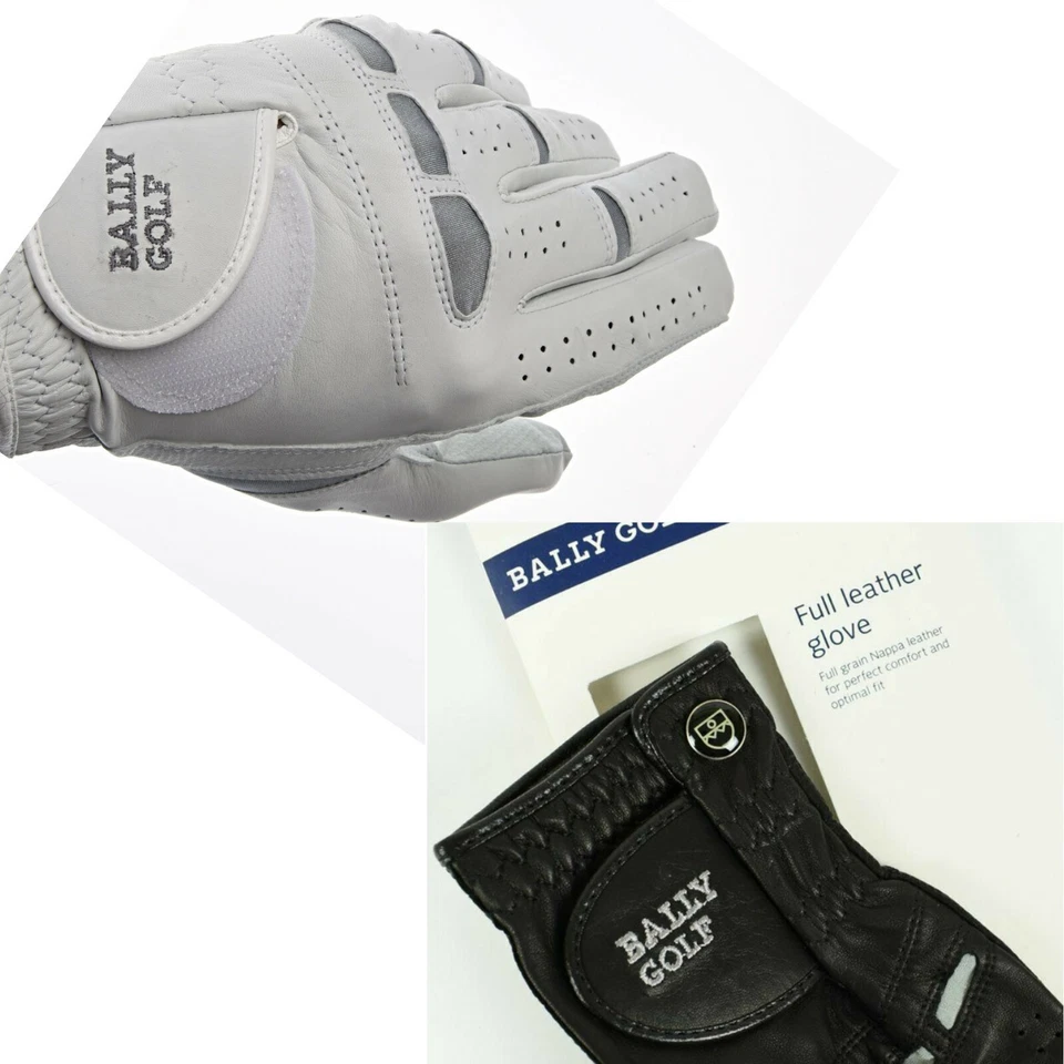 Bally Golfhandschuh Leder Nappa Links Schwarz o Weiss Herren Damen ab 5,99€/St.