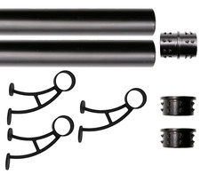 Solid Bar Mount Foot Rail Kit, 2 OD Stainless...