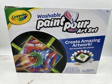 Crayola Washable Paint Pour Art Set Easy Craft Creative Paint Set NEW