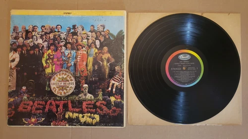The Beatles ~Sgt. Pepper's Lonely Hearts Club Band~ Vinyl Record #2 VINTAGE GD!