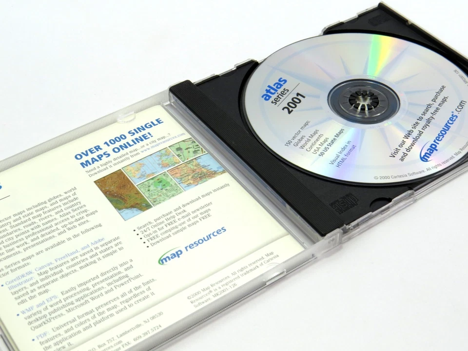 Map Resources Atlas Series 2001 Royalty Free Vector Maps, World, US, State, etc. - Image 4 of 4