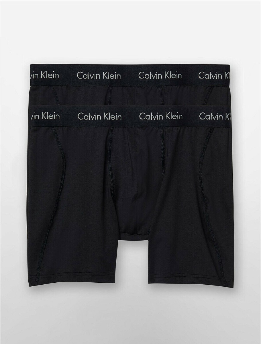 Calvin Klein Men's Micro Stretch 2 Pack Boxer Brief Black Calvin Klein Men's Micro Stretch 2 Pack Boxer Brief Black