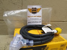 NEW 10ft Generator Cord L14-30R 4-Prong 30 Amp to Flat 3-Outlet 15 Amp 10 G RV