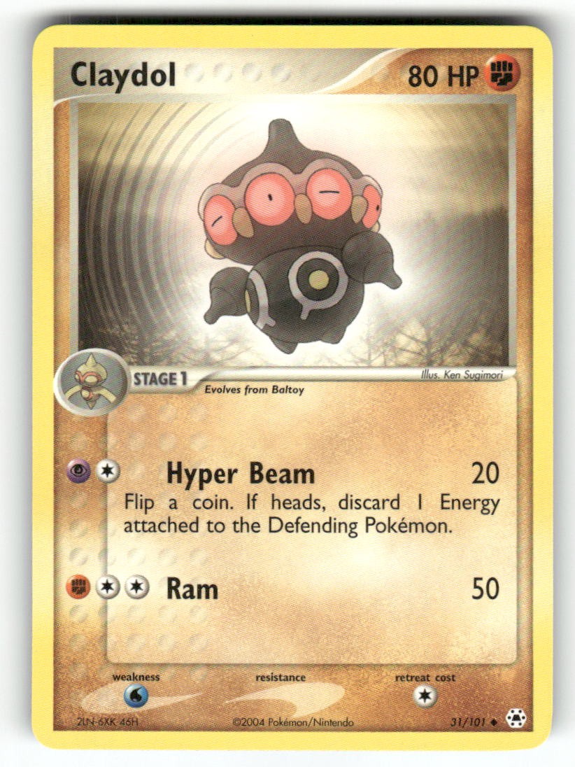 Claydol 31/101 - UC Hidden Legends Pokemon NM