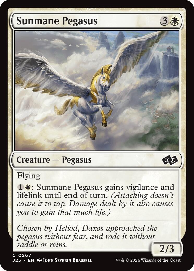 Sunmane Pegasus - 267 - NM - Common - Foundations Jumpstart-Magic
