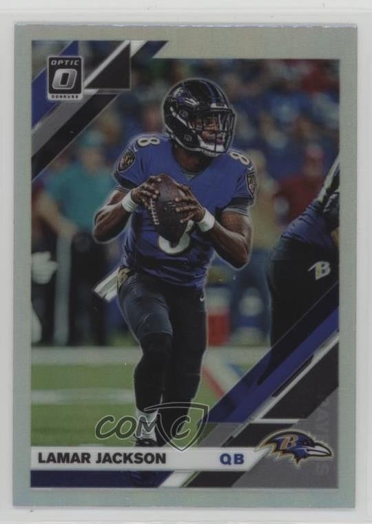 2019 Panini Donruss Optic Holo Prizm Lamar Jackson #9 19n6