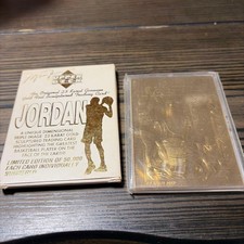 Michael Jordan's 23-karat gold Upper Deck Card 1996 Limited to 50,000 pieces