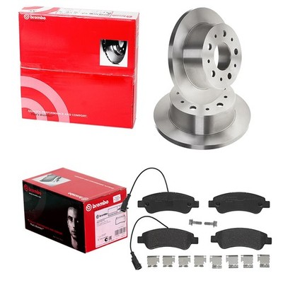 brembo BREMSSCHEIBEN + BELÄGE HINTEN passend für FIAT DUCATO JUMPER BOXER 250
