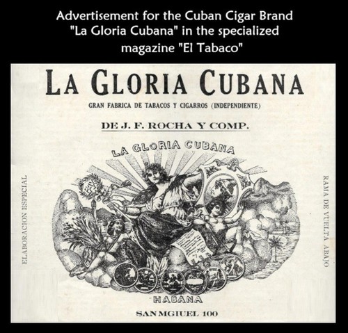 Old Advertisement of "LA GLORIA ..." Cigars. Vintage Collectibles.