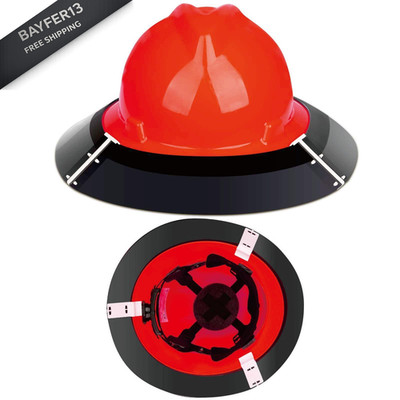 Premium Hard Hat Visor Compatible with Standard V-Gard Full Standard, Black 