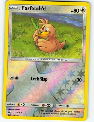 Farfetch'd - Reverse Holo - 45/68 Hidden Fates - Pokémon TCG - 2019
