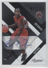 2010-11 Prestige Prestigious Picks Black Signatures 63/249 Ed Davis #13 Auto 0c2