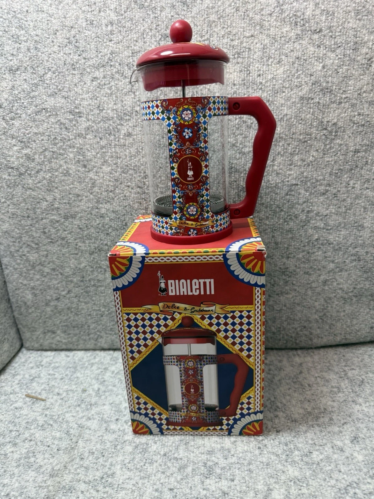 bialetti dolce gabbana Limited Edition French Coffee Press 8 Cup New In Box