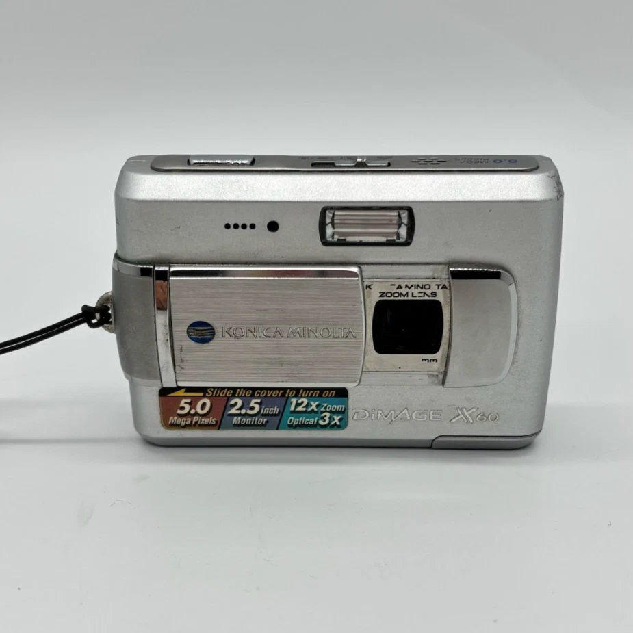 Konica Minolta Dimage X60 Digital Camera 5.0MP CCD w Battery Charger SD Card - Image 4 of 4