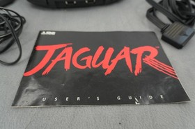 Atari Jaguar 64-Bit Video Game Console w Manual 2 controllers all cables Tested