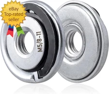 2Pcs Quick Change Angle Grinder Flange Nuts 5/8-11 Replacement Lock Nut Grinder