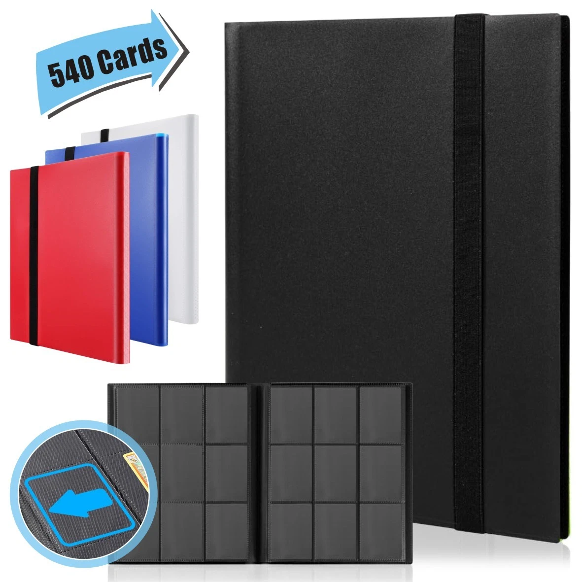 trading card sleeves 9 pocket uk Pro 9-Pocket Trading Card Page (Single Page) main image 0