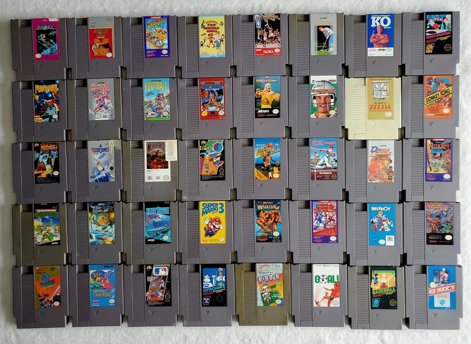 HUGE Vintage LOT of 40 Nintendo Cart w/Case (NES 1989) Authentic Tested! Mint!🕹 - Image 2 of 4