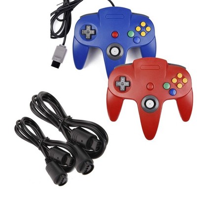 miadore 2 Pack Classic Controllers Blue/Red Bundle with 2 Pack 6FT Controller...