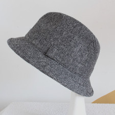 Yorkshire Tweed by Moon Marks & Spencer mens grey trilby hat size S 6 3/4-6 7/8
