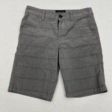 Valor Collective Boys Shorts Size 10 Charcoal Zipper Pocket Button Surf EUC