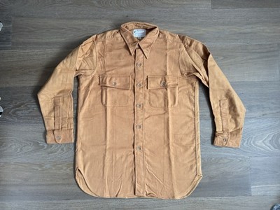RARE Vintage 50s Deadstock Sears Ted Williams Chamois Shirt | Size 15.5