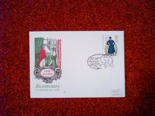 GB FDC BENHAM WOODCUT 1975 11p JANE AUSTEN BATH P/M