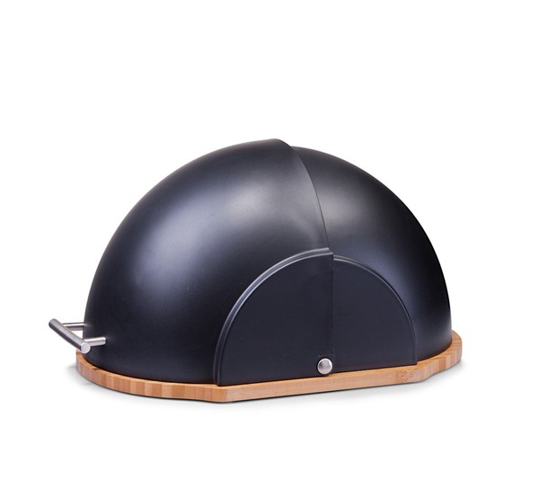 Zeller Brotkasten 27282 Aus Bambus / Kunststoff, Schwarz, 37 X 26 X 20,5 Cm-image